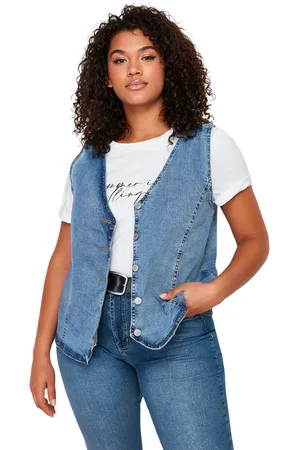 Trendyol Blauw Denimvest Tbbss24Bh00002
