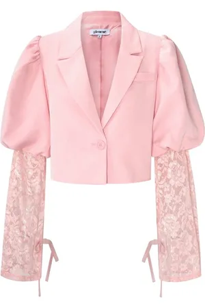 Merkloos Trendy korte blazer met kant - nieuwe collectie - lente/zomer - dames - - maat L