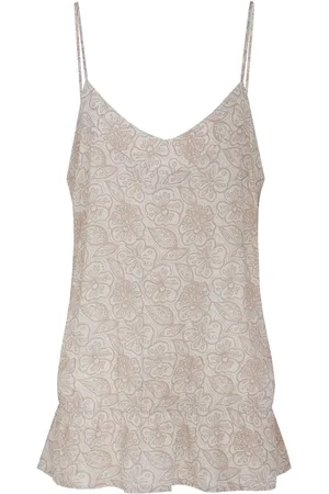 Fluresk Top Celine Singlet 25zfzf02 014502 Sand/khaki Dames Maat - 42