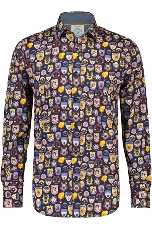 A fish named fred AFNF | Shirt badges navy | Heren | | | M