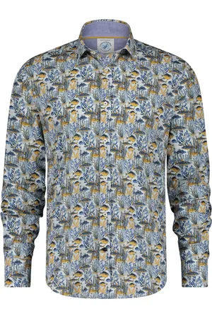 A fish named fred Overhemd Fish Coral Gold Yellow (29.003.502)