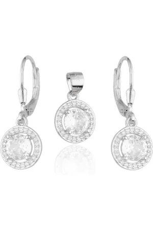 Zilver Gala - Prom Oorbellen met Hanger Set - Oorbellen met Hanger - Oorbellen met Hanger - 925 - Amona Jewelry