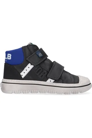 Develab 41927 Hoge sneakers - Leren Sneaker - Jongens - Zwart - Maat 23