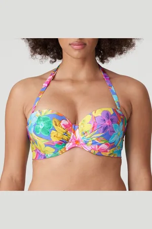 PrimaDonna Sazan Voorgevormde Bikini Top 4010717 Blue Bloom - maat EU 75D / FR 90D
