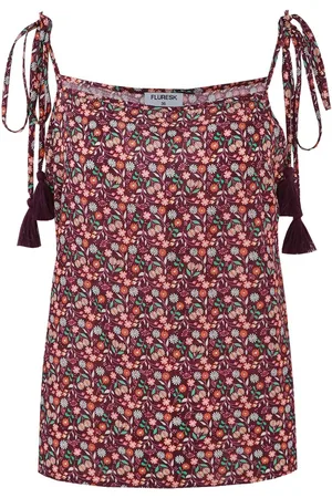 Fluresk Top Aveline Singlet 25zfsf05 812753 Deep Purple/shamrock Green Dames Maat - 42
