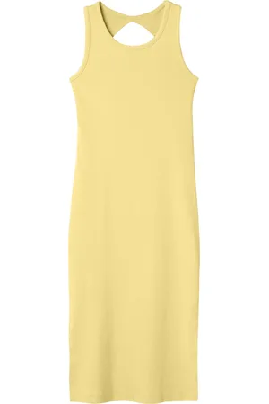NAME IT Kids meisjes jurk JALGOS Lemon Meringue Tight Fit