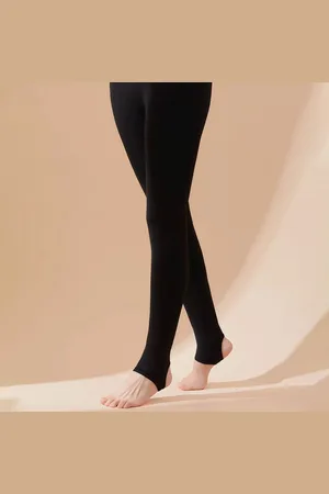 Gianvaglia ® Deluxe Dames Fleece Winter Thermo Legging Panty 300G -5°C tot 5°C Maat 42-48 Effen zwart