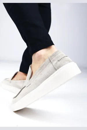 Merkloos Cotton District - Suede heren Loafers - Sailor - Grey