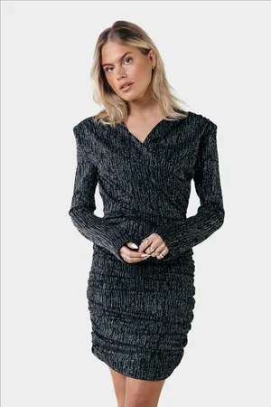 Colourful rebel Bryssa Lurex Stripes Padded dress - L