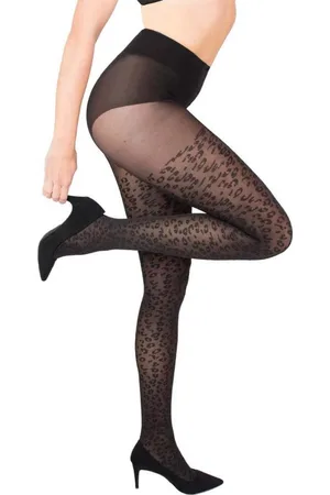 Merkloos Nomi Shaping Leopard Tights – 50 Denier – maat 38 – Panterprint Panty
