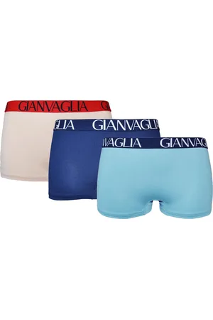 Gianvaglia 8037 Dames Boxershorts – Set van 3 - Korte Pijp - /Blauw/Turquoise - XL