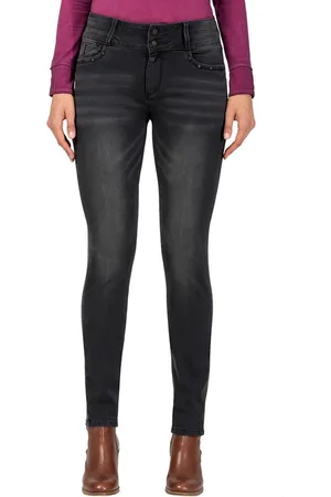 Timezone Dames Jeans Broeken Enya slim Fit Zwart 29W / 32L Volwassenen