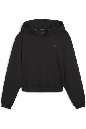 PUMA STUDIO FOUNDATIONS HOODY Dames Sporttrui - Black - Maat XL