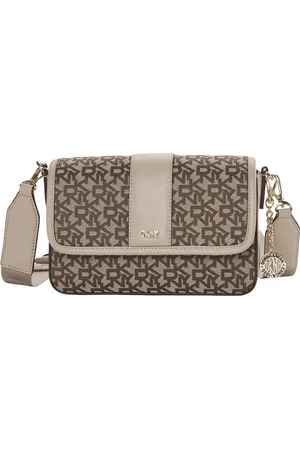 DKNY Schoudertas Bryant Park MD Flap Crossbody Bag Lichtbruin