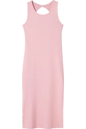 NAME IT Kids meisjes jurk JALGOS Cameo Pink Tight Fit