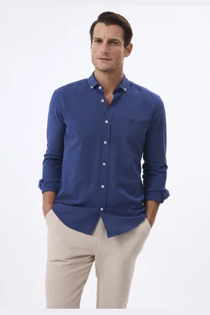 Felix Hardy Linnen Katoen Blend Shirt - Overhemd Heren - L