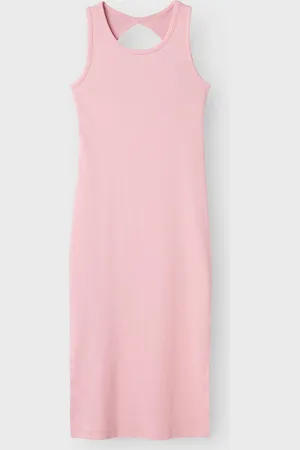 NAME IT Kids meisjes jurk JALGOS Cameo Pink Tight Fit