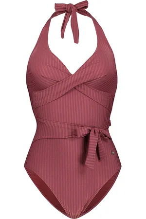 Beachlife Dark Rose overslag badpak - dames - Maat 70B