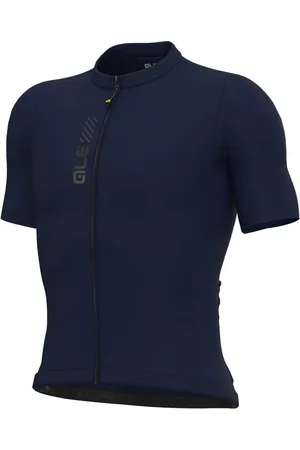Alé Pragma Color Block Korte Mouw Wielertrui Blauw XL Man