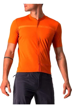Castelli Unlimited Allroad Korte Mouw Wielertrui Oranje XL Man