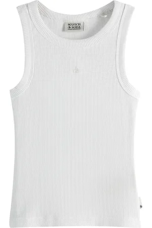 Scotch&Soda Rib Slimfit Tanktop - - Maat 164