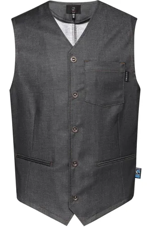 Merkloos Heren gilet denim
