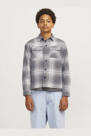 JACK & JONES JACK&JONES - JCOCHARLIE CHECK OVERSHIRT LS BF JNR - Jongens - Overhemden