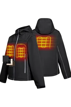 Merkloos Verwarmde jas - Jas met verwarming - Verwarmde jas met accu - XL