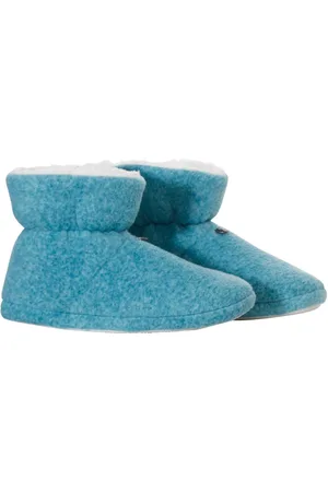 Rebelle Blauwe fleece pantoffels - - Maat - 40/41