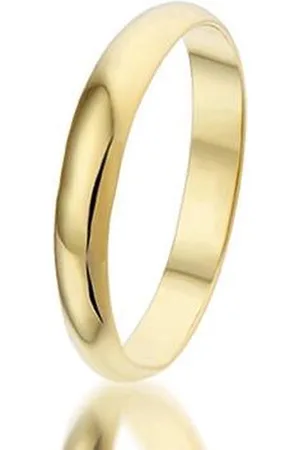 Montebello Ring Huwelijk - 925 Zilver Verguld - Trouw - 3mm - Maat 21,5-68mm