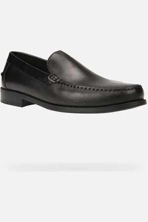 Geox Heren Zwarte Herenschoeenen New Damon Mocassins