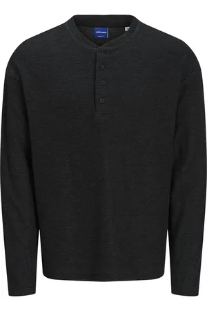 JACK & JONES JACK&JONES - JORAUSTIN HENLEY LS C.N STYD AW24 - Heren - Lange mouwen shirts