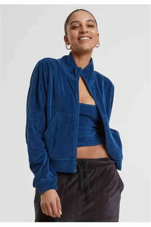 Urban classics Short Velvet Trainings jacket - 4XL