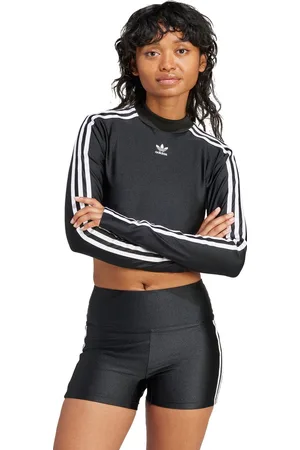 adidas Originals 3-Stripes Cropped Longsleeve - Dames - - XL