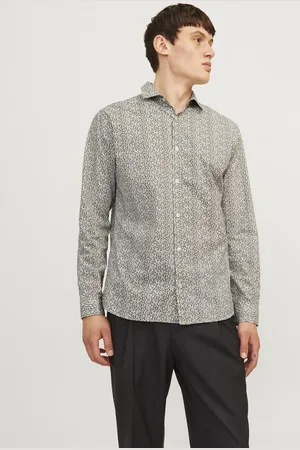 JACK & JONES JACK&JONES - JPRBLABLACKPOOL STRETCH LS SHIRT SN - Heren - Overhemden