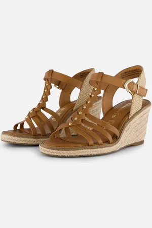 Tamaris Espadrilles cognac Synthetisch - Dames - Maat 41