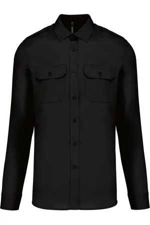 Kariban Overhemd Heren S Lange mouw 65% Polyester, 35% Katoen