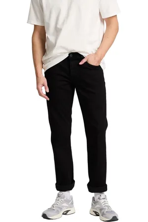 Cross Jeans Heren Jeans Broeken DYLAN regular/straight Fit Zwart 38W / 30L Volwassenen