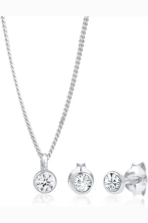Elli Damesjuwelen set 925 Silver 3 Crystal One Size 32020156