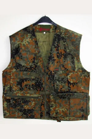 Merkloos Outdoor Werk Bodywarmer Gilet Camouflage Polykatoen maat 58