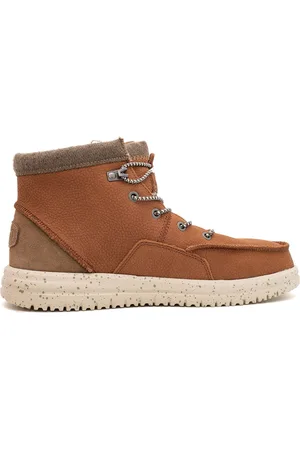 Hey dude HEYDUDE - Bradley Leather Heren Boots Cognac - Maat 45
