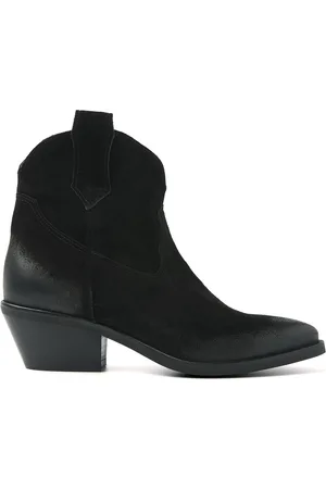 Lazamani Gigi Dames Enkellaarsjes Suede Black Maat 36