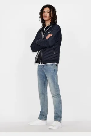 Armani Exchange Down Jas Blauw L Man