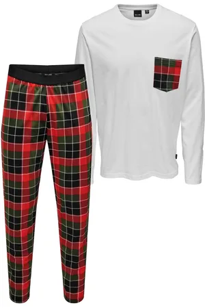 Only & Sons Pyjama BILLY pyjama met lange broek en shirt met lange mouwen en borstzakje