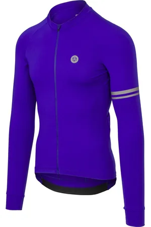 AGU Solid Fietsshirt Lange Mouwen Performance Heren - Purple - L