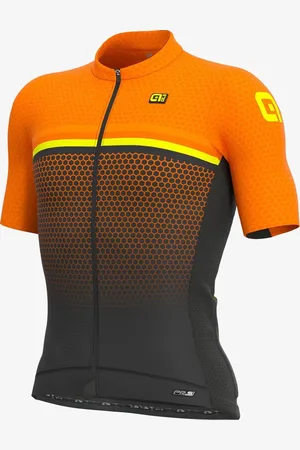 Alé Fietsshirt Korte Mouwen PRS Bridge - Oranje - M - Valt klein
