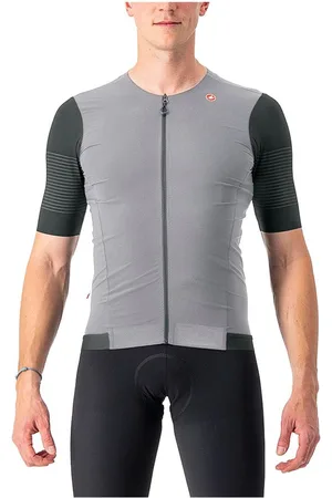 Castelli Premio Korte Mouw Wielertrui Grijs XL Man