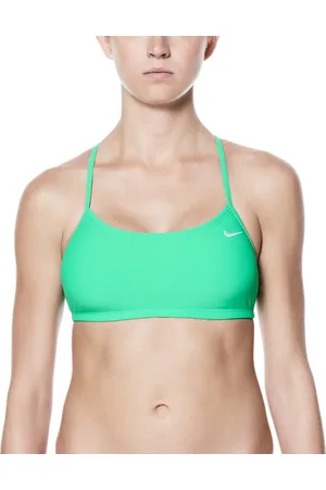 Nike Swim Solid Racerback Bikinitopje sneldrogend, platte naden, verwijderbare dunne pads