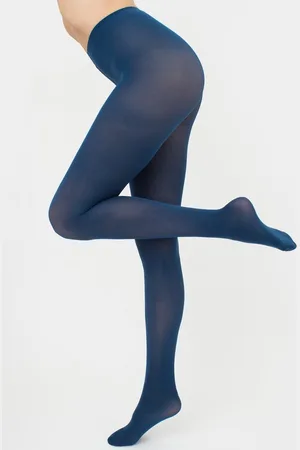 Giulia Blues klassieke warme 70den Matte Opaque Panty - - XL