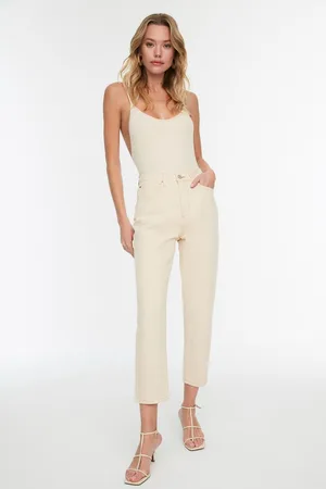 Trendyol Mom Jeans Met Hoge Taille Van 100% Biologisch Katoen Twoss21Je0302
